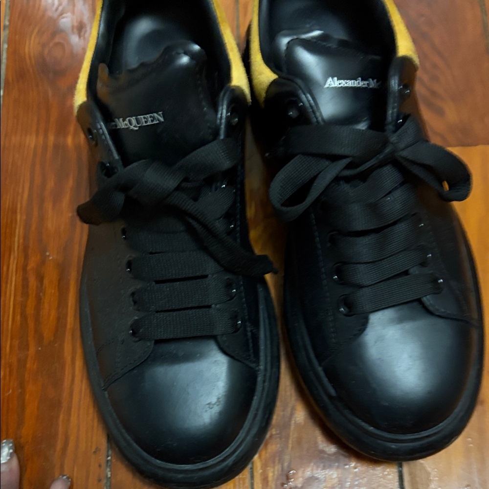 Alexander McQueen Black and Yellow Sneakers